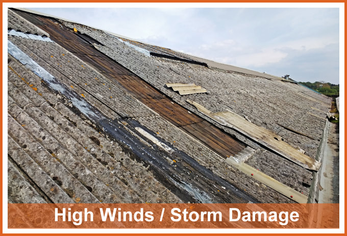 High Winds and Storm Damage - Industrial Roofing & Cladding - CLAY CONSTRUCT, Wales and West England